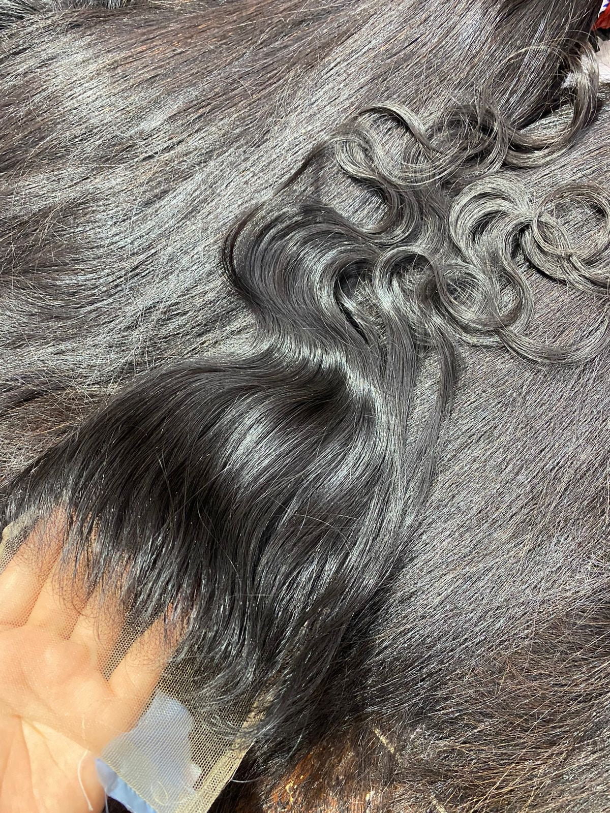 HD frontal  raw hair body wave 13/6