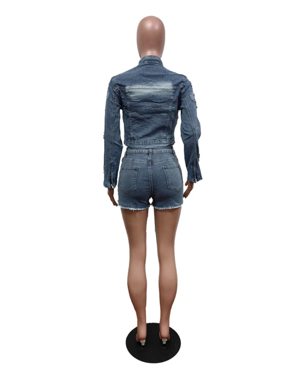 DON'T CROSS ME SHORTS SET